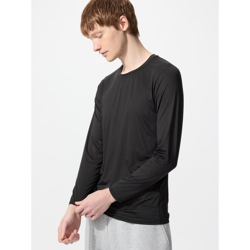 Uniqlo Футболка Japan Air RhyThm с круглым вырезом и длинным рукавом