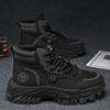 2024 Новые мужские ботинки Высокие мотоциклетные ботинки Модная кожаная обувь Повседневные уличные ботинки Ботильоны Мужские кроссовки Bota Masculina