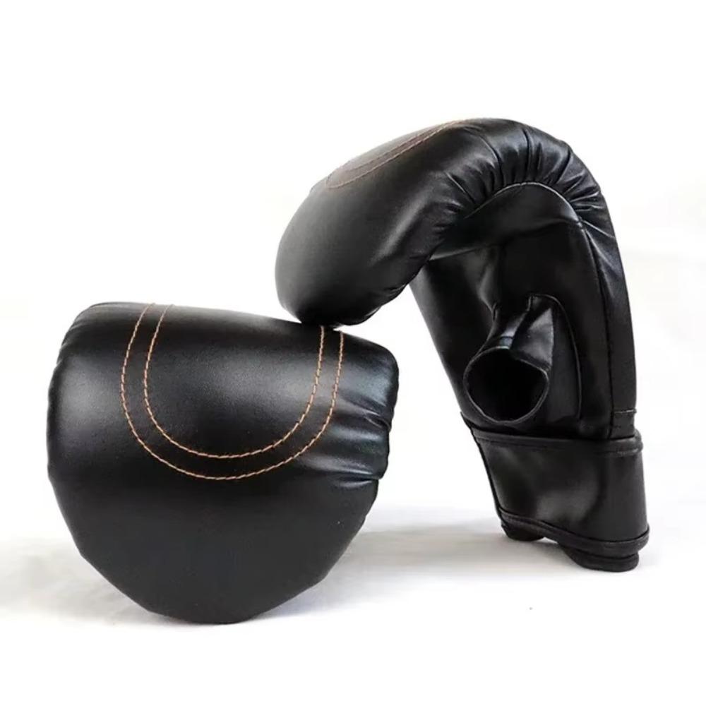 1 Pair PU Leather Boxing Gloves Unisex Sports Protection Mitts Boxing Sanda Gloves Adults Women Men