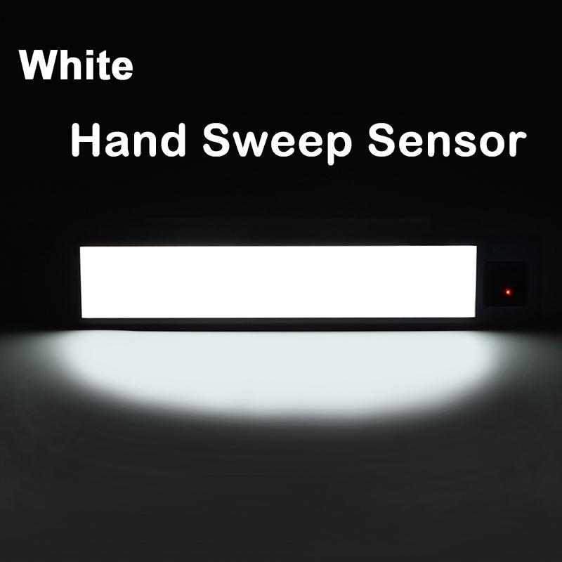 Ultra-thin USB LED Cabinet Light Hand Sweep / PIR Motion Sensor LED Rechargeable Aluminum Kitchen Lamp Portable Night Lighting