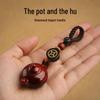Rosewood Teapot Keychain Pendant for Men and Women - Small Hand-Held Ornaments