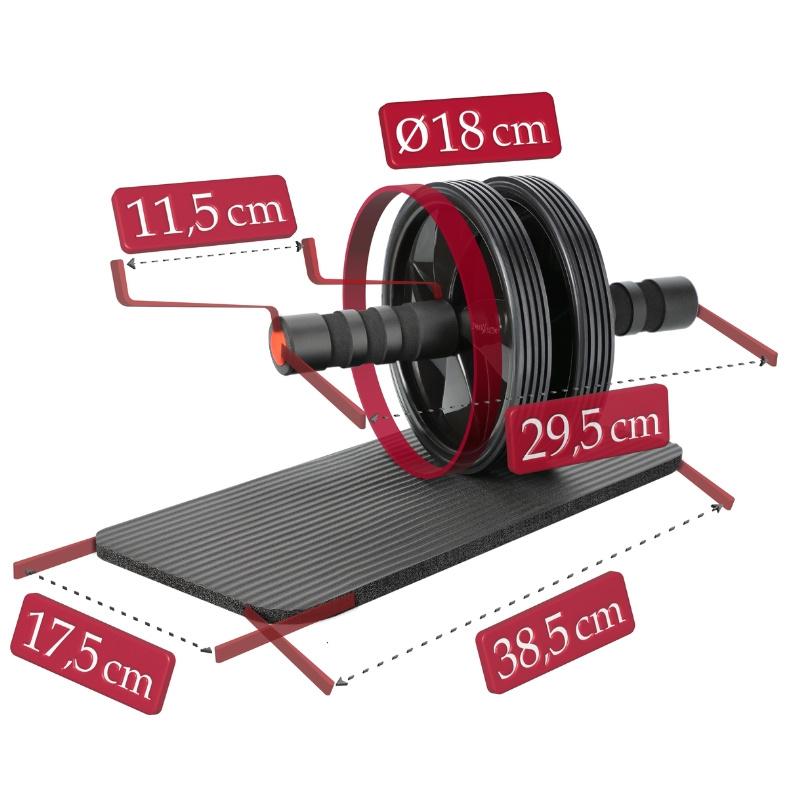 Ab Roller Wheel For Abdominal Muscle Exercises + Mat R01