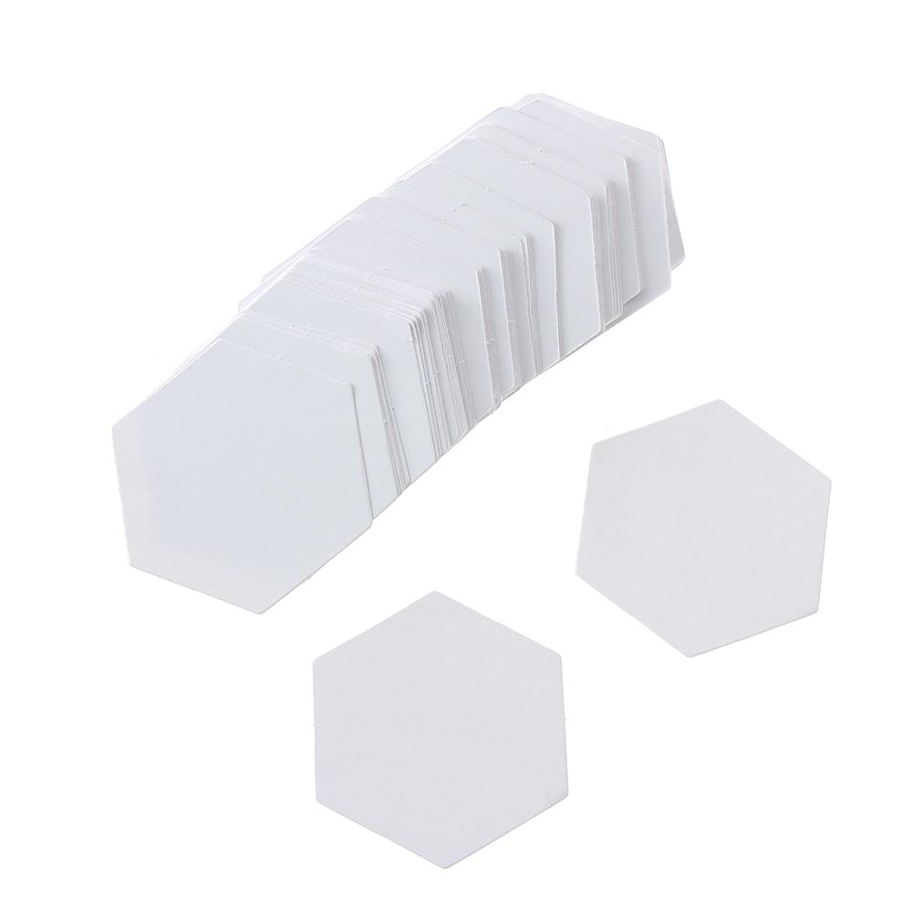 100PCS Sewing Accessories DIY Craft Hexagon Templates Quilting Garment Fabric Patchwork Paper