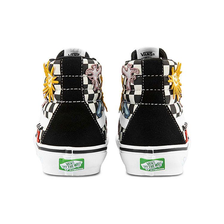Skateistan X Vans Skate Sk8-Hi Checkerboard Unisex Sneakers Black VN0A5FCC89C