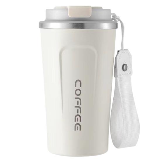 510ML Travel Coffee Mug Spill Proof with Seal Lid Insulated Eco-friendly Easy One-handed Drinking Stainless Steel Cup