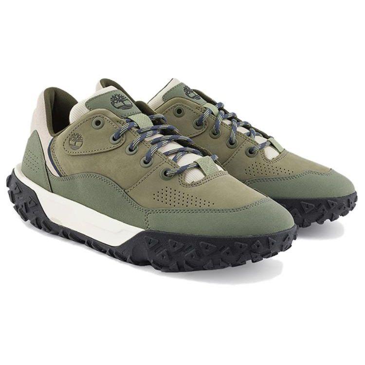 Timberland Greenstride Motion 6 Round Toe Lace-Up Durable Low-Top Hiking Shoes Men Hiking Shoes Dark-Green A6A3MM