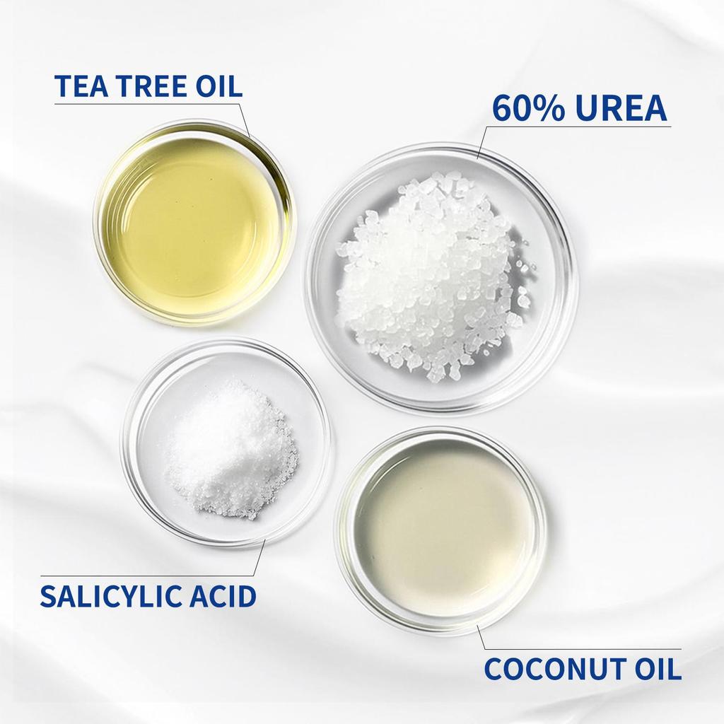 Крем для рук и ног с 60% мочевины - интенсивное увлажнение и удержание влаги, восстановление защитного барьера кожи - защита для очень сухой кожи, 300 мл