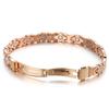Four-leaf Clover Red Copper Strap Buckle Rose Gold Color Men and Women Bracelet Magnet Jewelry