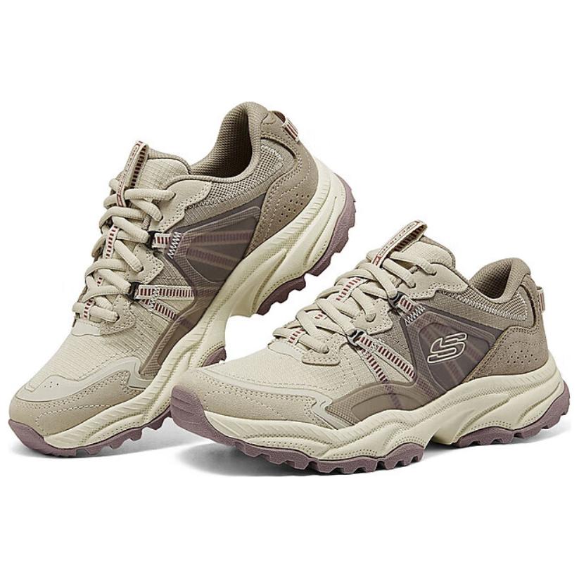 Skechers Модная уличная обувь Низкие повседневные кроссовки Женские Кроссовки Серый Коричневый 180242-NTRD