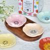 Cute Flower Shaped Sauce Ceramic Dishes Seasoning Serving Dish Spice Snack Plates Fruit Sushi Bowl Kitchen Tableware Accessories