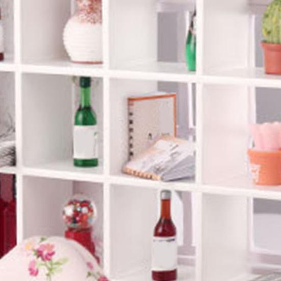 Очаровательный деревянный полезный компактный декор из 16 решеток для шкафа