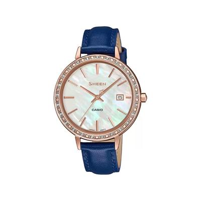 Женские часы розово-золотистого цвета, Pink Gold IP Women's Watch, Casio
