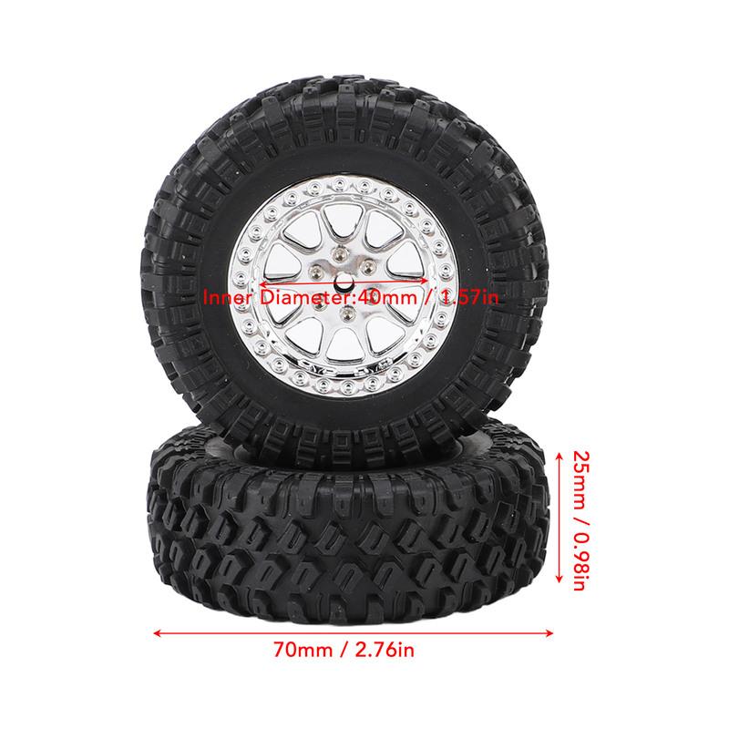 RC Car Tires Rubber Sturdy Remote Control Pickup Truck Wheel Tires Replacement for MN82 RC Wheel Tires RC Truck Wheel Tires