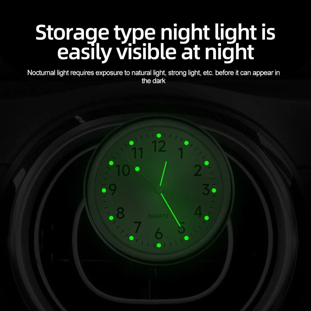 Светящиеся автомобильные часы, 40 мм, цифровые часы для автомобилей, водонепроницаемые электронные кварцевые часы, велосипедные часы для мотоцикла, автоматические часы на приборной панели, вентиляционное отверстие