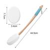 Back Lotion Applicator with Replaceable Cotton Pads Sunscreen Cream Applicator with Curved Handle Back Feet Bath Scrubber