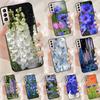 Чехол-футляр с васильками для Samsung Galaxy S25 Ultra S9 S10 S20 S21 S22 Plus S23 Ultra S24 FE