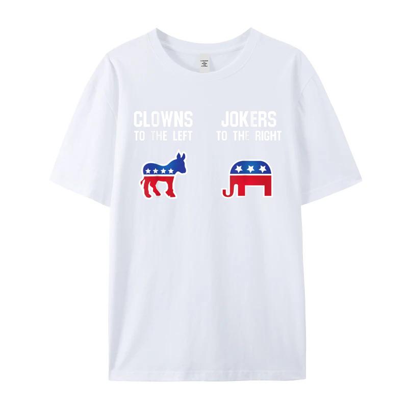 Libertarian T Shirt Clowns Printing Autumn All Cotton Oneck Adult Tops Tees Printed Tops Tees Graphic Short Sleeve Tshirts