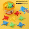 Children's Interactive Jumping Frog Toy - Green Plastic Bouncing Toad, Post-Nostalgic Parent-Child Fun