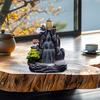 Курильница с обратным потоком, эффект водопада, держатель для благовоний Zen, конусная курильница с водопадом для медитации в домашнем офисе