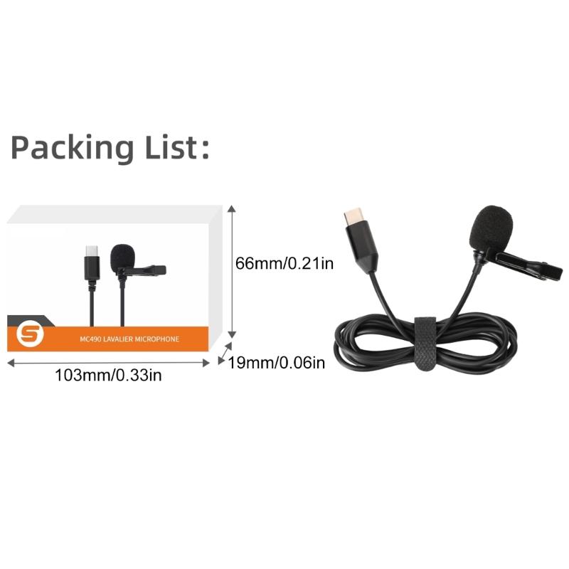 Маленький петличный микрофон с клипсой, всенаправленным захватом и шумоподавлением для прямой трансляции видео