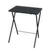 BLKP PEARL METAL Folding 60cm Wide X 50cm Deep X 70cm with a 60cm X 42cm and Side Wood Grain Model Desk, High, Top, Table, Black, Finish, N-7081