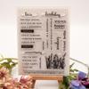 Christmas Birthday Greeting Transparent Silicone Clear Stamps DIY Scrapbooking Album Paper Card Best Wishes Word Letter