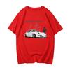 Car Print T-Shirt Short Sleeve Shirt 100% Cotton JDM European Size Oversized High Quality Fashion Unisex