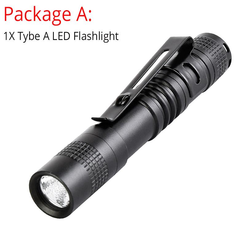8000LM Portable Mini Pen Holder Flashlight Pen Clip Torch Work Light Waterproof Pen Light Pocket Flashlight