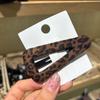 Модные детские заколки для волос с леопардовым принтом: Пара Стильных Корейско-Японских Заколок для Челки для Взрослых - Простые и Милые.