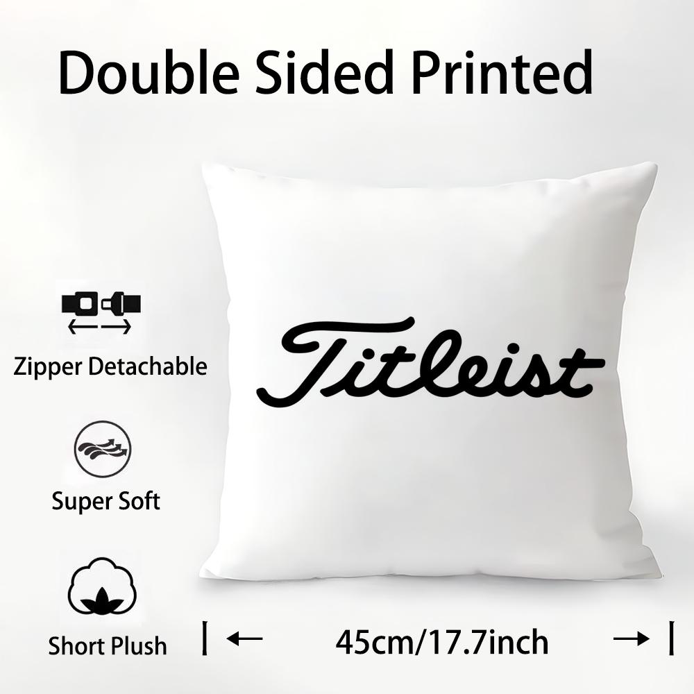 Спортивные Подушки для Гольфа T-TitleistS Наволочка Плюшевая Ткань Мягкая Двусторонняя Печать Чехол для Подушки на Диван Подушки-Пледы