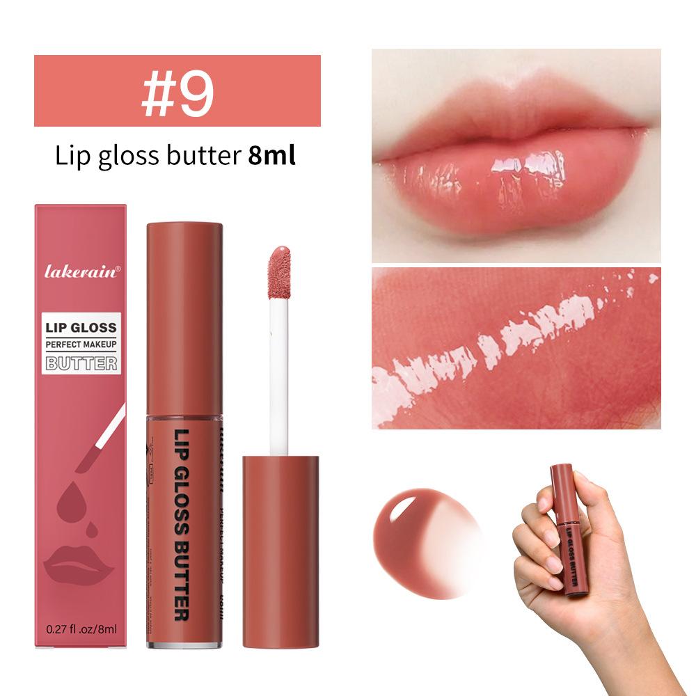 Lakerain Butter Light Lip Glaze Питательный зеркальный блеск для губ Стойкая цветная глазурь для губ Жидкость для окрашивания губ