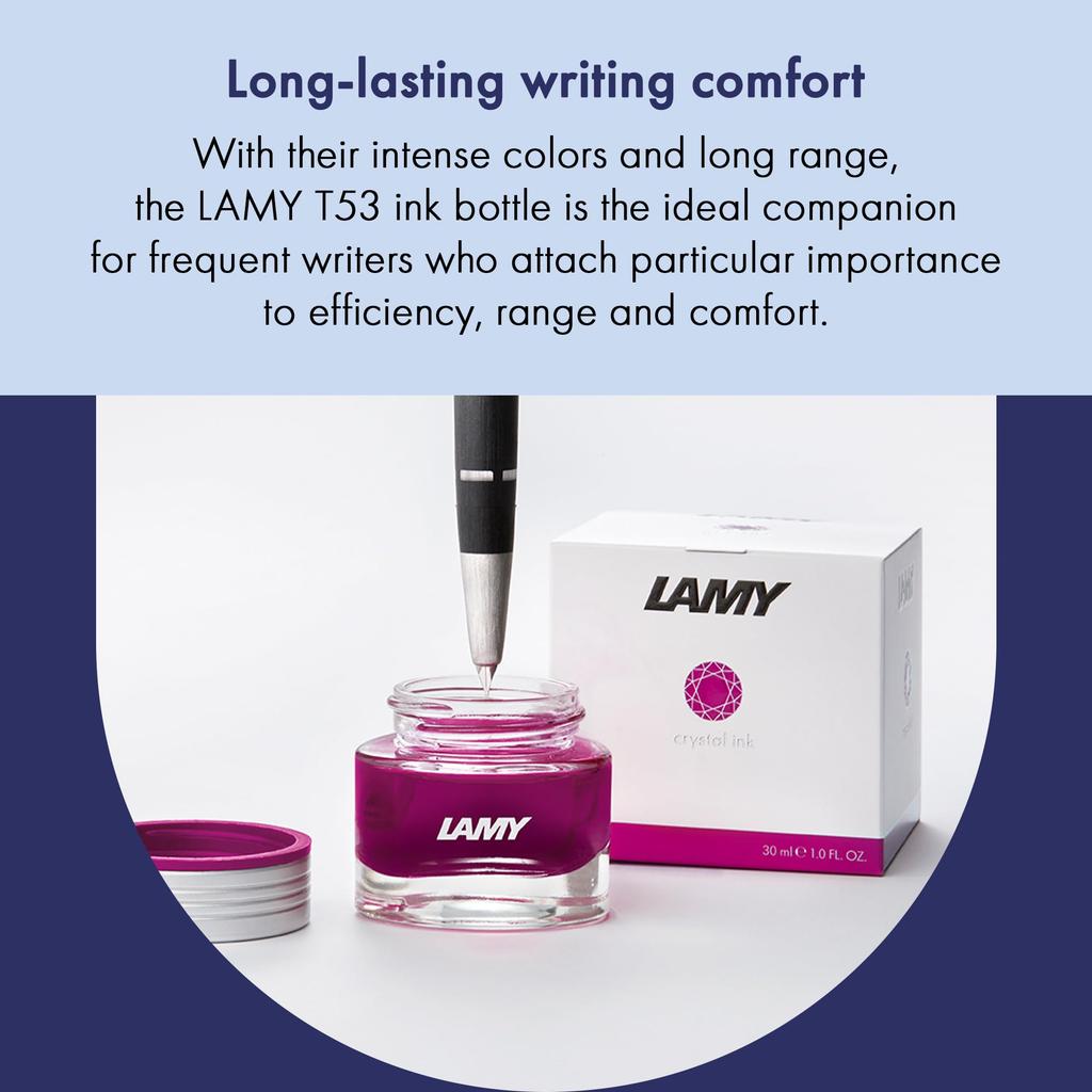Чернила LAMY в бутылочке Crystal Topaz LT53TP 30 мл Официальный импорт