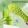 1 Pair Breathable Insoles Moisture-Absorbing Shock Absorbing U-Heel Support Sports Shoes Inserts Comfortable Walking Shoe Insoles