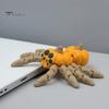 Тыква-Паук Праздничный Декор 3D Печатная Фигурка Хэллоуина с Подвижными Суставами, Креативная Игрушка для Снятия Стресса Fidget Toy, Артикулированное Животное для