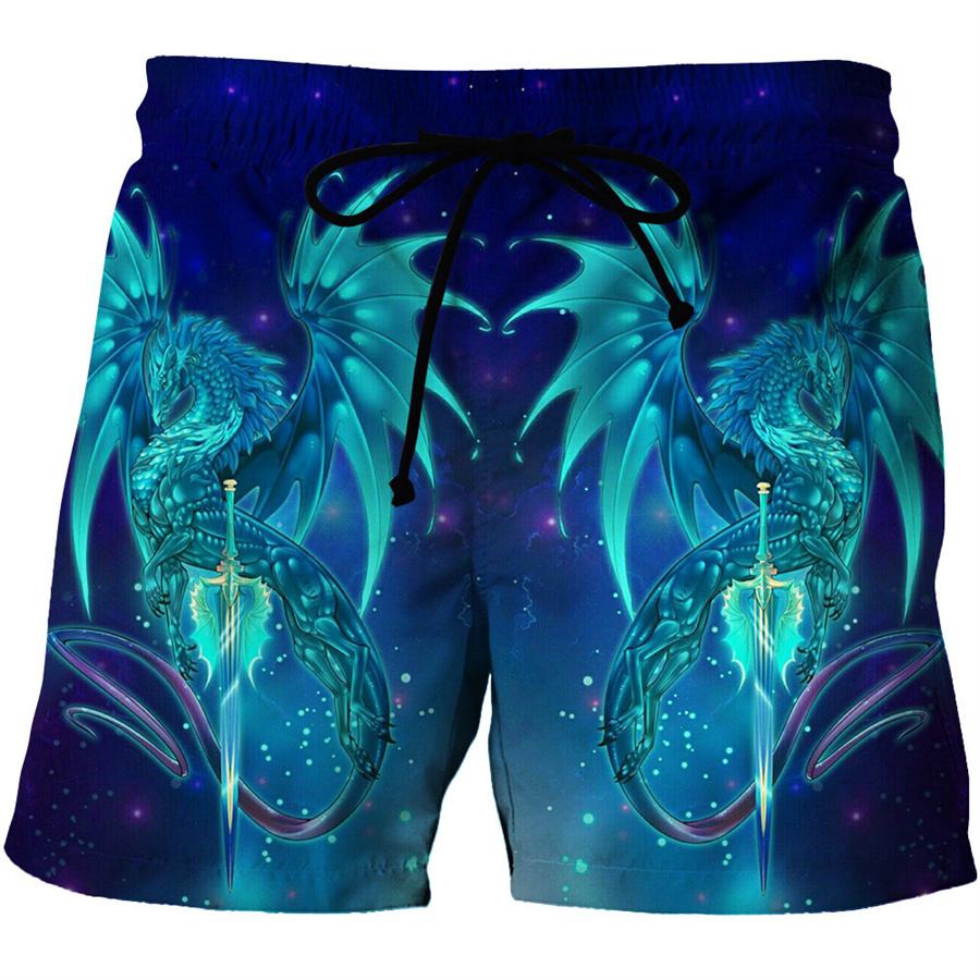 Men Shorts Summer 3D Printed Casual Ordinary Youth Beach Short Pants Spring Little Stretch Short Trousers