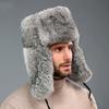 Soft Fur Bomber Hat Winter Warm Winter Russian Fur Hat Fashion Ski Cap