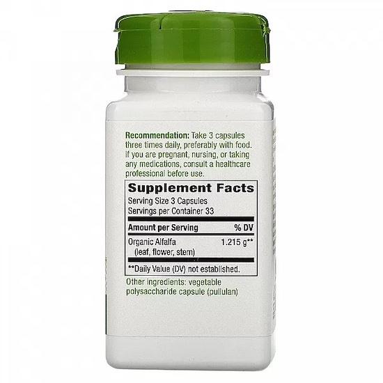 Nature's Way Люцерна, 405 мг, 100 веганских капсул