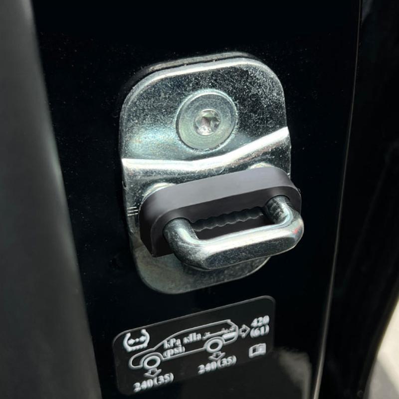 Universal Silicone Car Door Lock Cover Anti Vibration Shock Absorber Waterproof Rust Prevention Car Door Protection Accessory