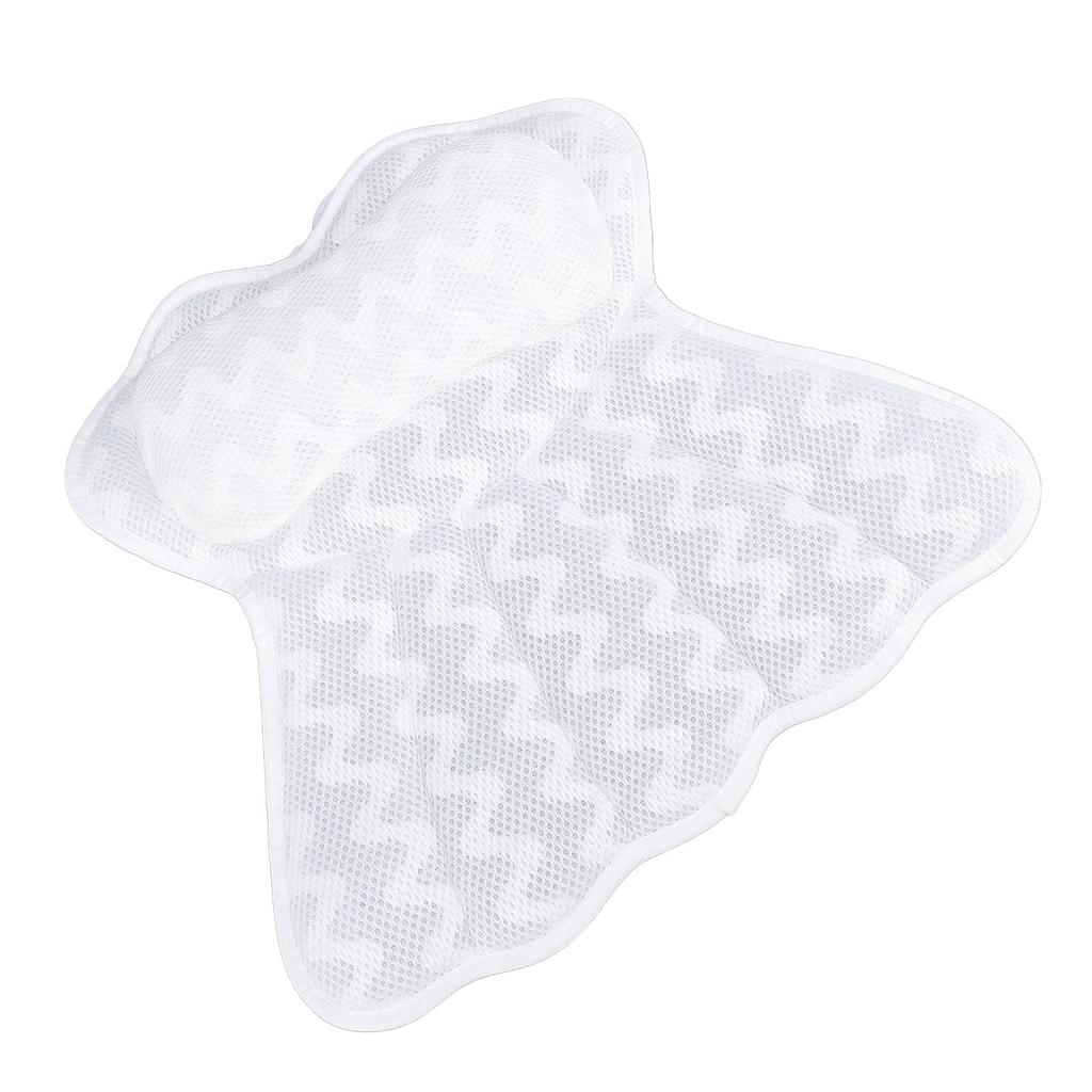 Подушка для ванны Подушка для ванны 4D дышащая сетчатая ткань Подголовник для ванны с 6 присосками для головы N