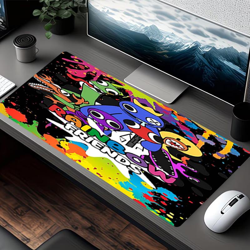 Game Rainbow Friends Print Mouse Pad, for Keyboard Pad Laptop PC Mat for Office Home Use, Desk Decor, Perfect Birthday Gift for Gamers