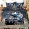Комплект постельного белья Tank Race Deluxe Домашний текстиль Односпальный Двуспальный Кинг Квин Комплект постельного белья Современное Пуховое Одеяло Пододеяльник и Наволочка