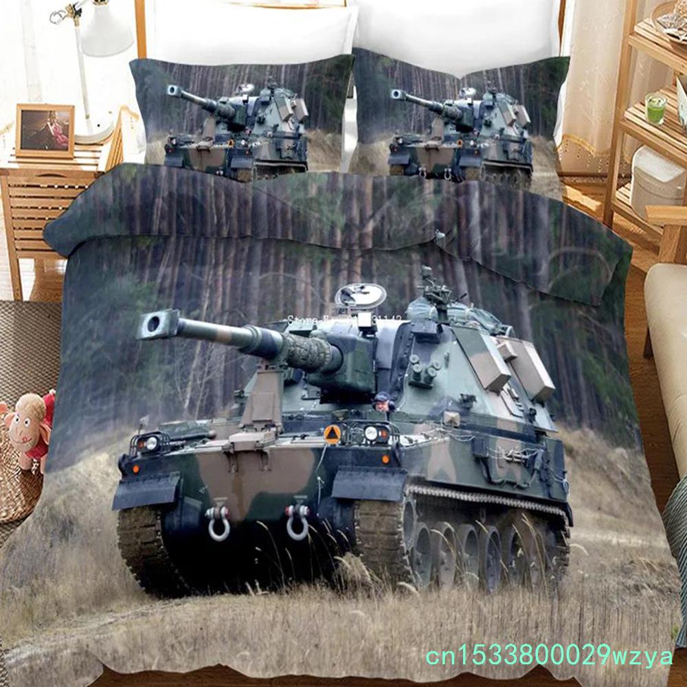 Комплект постельного белья Tank Race Deluxe Домашний текстиль Односпальный Двуспальный Кинг Квин Комплект постельного белья Современное Пуховое Одеяло Пододеяльник и Наволочка