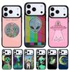 Эстетичный милый мультяшный инопланетный чехол для телефона iPhone 17 16 15 14 13 Pro Max Задняя крышка для 12 11 Pro Coque