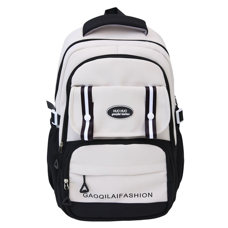 Контрастный цвет Студенческий школьный рюкзак Женский рюкзак большой вместимости Мужской рюкзак для компьютера