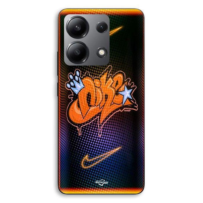 Coque de téléphone - MANIACASE - Xiaomi Redmi Note 13 4G - Silicone TPU - Nike «Just do it» imprimé - Orange