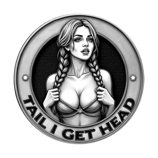 Нахальная Монета для Принятия Решений Монета-Вызов для Взрослых Орел и Решка Двусторонняя Монета для Принятия Решений для Пары Сексуальный Токен Подарок-Прикол для Мужчин Женщин для Вечера Свиданий