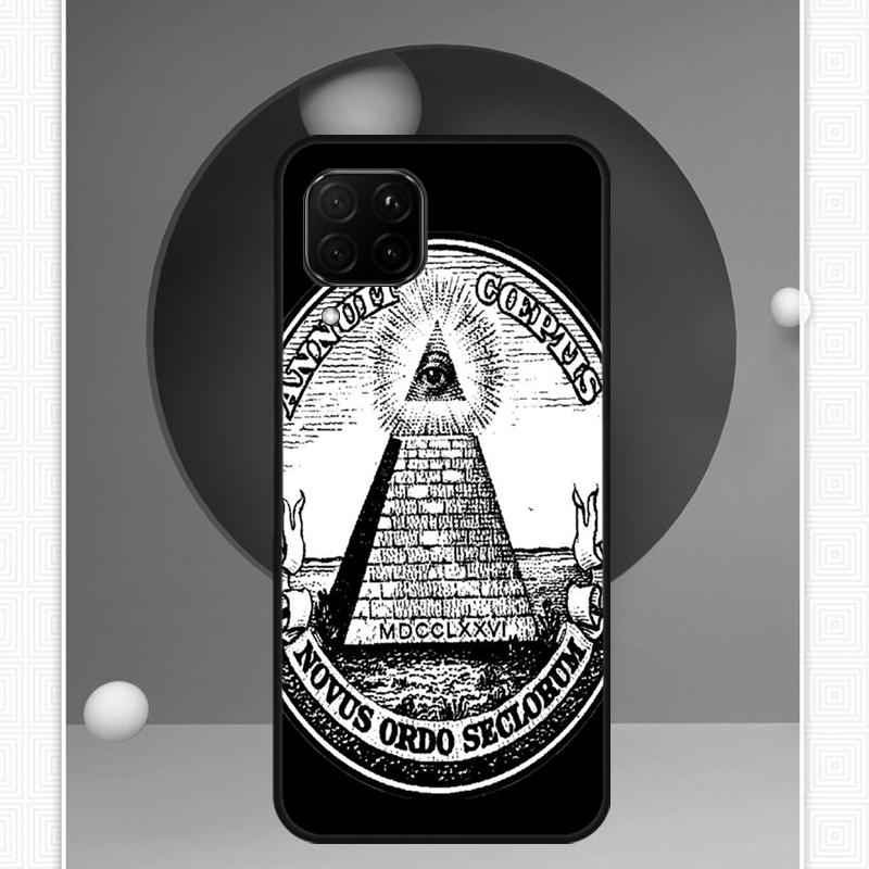 Чехол Illuminati Eye Occult Pyramid для Huawei Nova Y91 Y60 Y70 Y72 Y90 Y61 12s 12i 11i 8i 10 9 SE P20 P40 Lite P30 P60 Pro