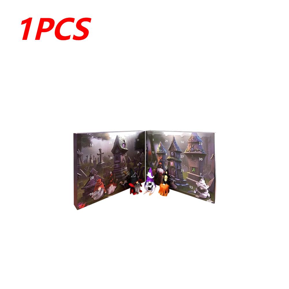 Halloween Advent Calendar Cartoon Gnome Doll Countdown Calendar Props Collectible Tabletop Ornaments Halloween Decoration 2025