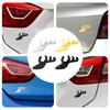 Small Metal Car Sticker Side Fender Rear Trunk Badge Decor For Hirsch Aero 93X 94X 95X 97X 99 900 For Excelle Regal
