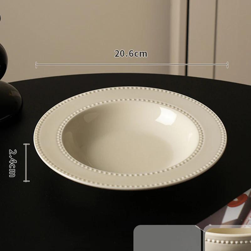 Легкая роскошная свадебная керамическая тарелка, высококачественные однотонные рельефные обеденные тарелки, бытовые тарелки для повседневного использования, вечеринки, торта, десерта и закусок